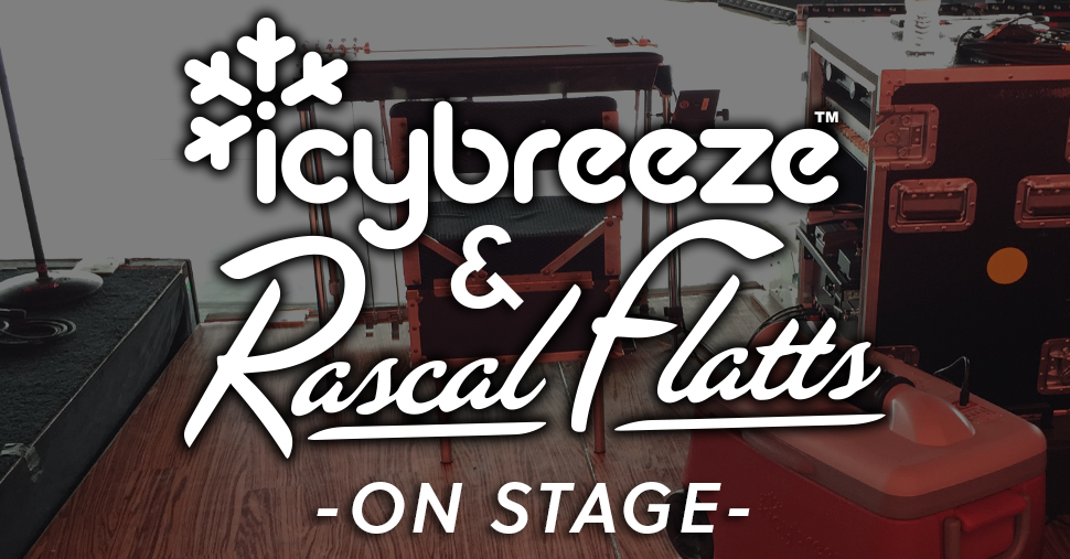 IcyBreeze On Stage With Rascal Flatts IcyBreeze icybreeze