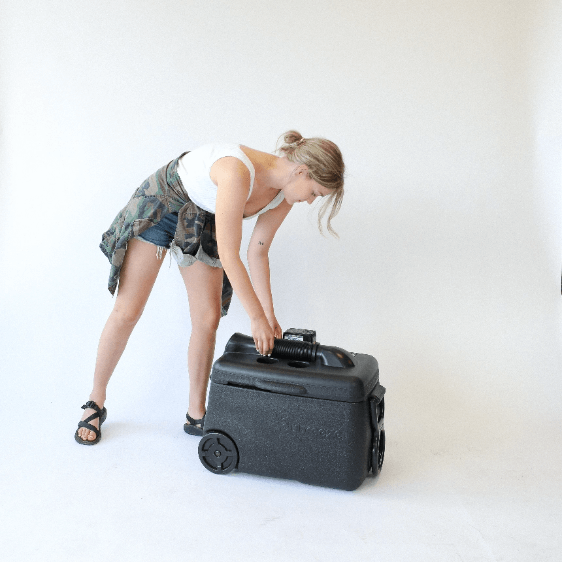 Woman picking IcyBreeze cooler